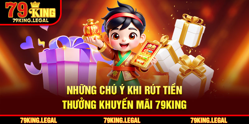 Những chú ý khi rút tiền thưởng khuyến mãi 79King